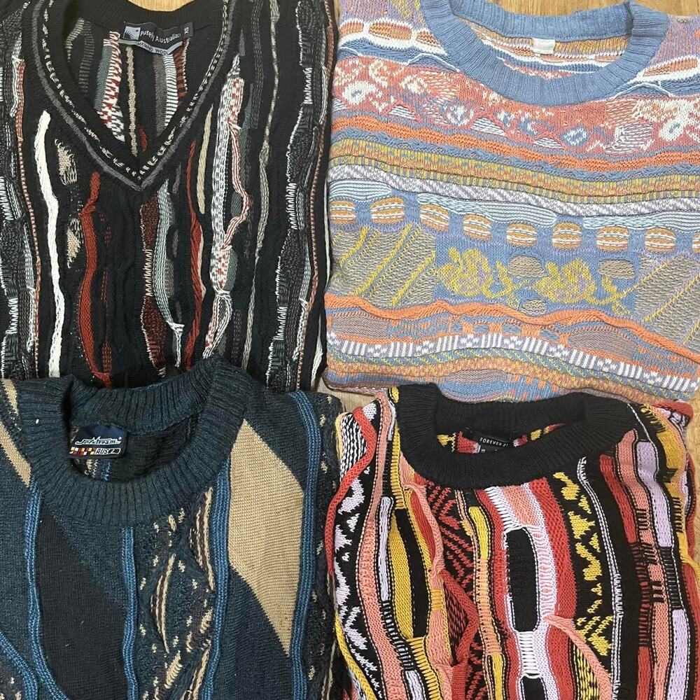 Lot of 9 Coogi Style Sweaters Bulk Wholesale Mixed Sizes Vintage Reseller Bundle - Picture 7 of 7